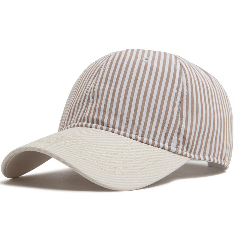 Striped Baseball Cap For Men Women Vintage Beige Brim Casual Soft Dad Hat Snapback Spring Summer Cap Visor Fashion Daily Wear Adjustable
Striped Baseball Cap For Men Women Vintage Beige Brim Casual Soft Dad Hat Snapback Spring Summer Cap Visor Fashion Daily Wear Adjustable