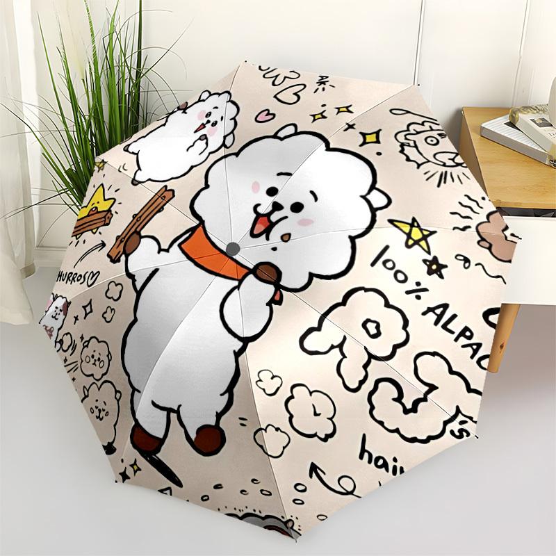 1pc BT21 Characters, RJ Automatic Folding Umbrella - Compact 8-Rib Design, Durable Plastic & Iron, Perfect Gift for Friends & Family, yy250923071
1pc BT21 Characters, RJ Automatic Folding Umbrella - Compact 8-Rib Design, Durable Plastic & Iron, Perfect Gift for Friends & Family, yy250923071