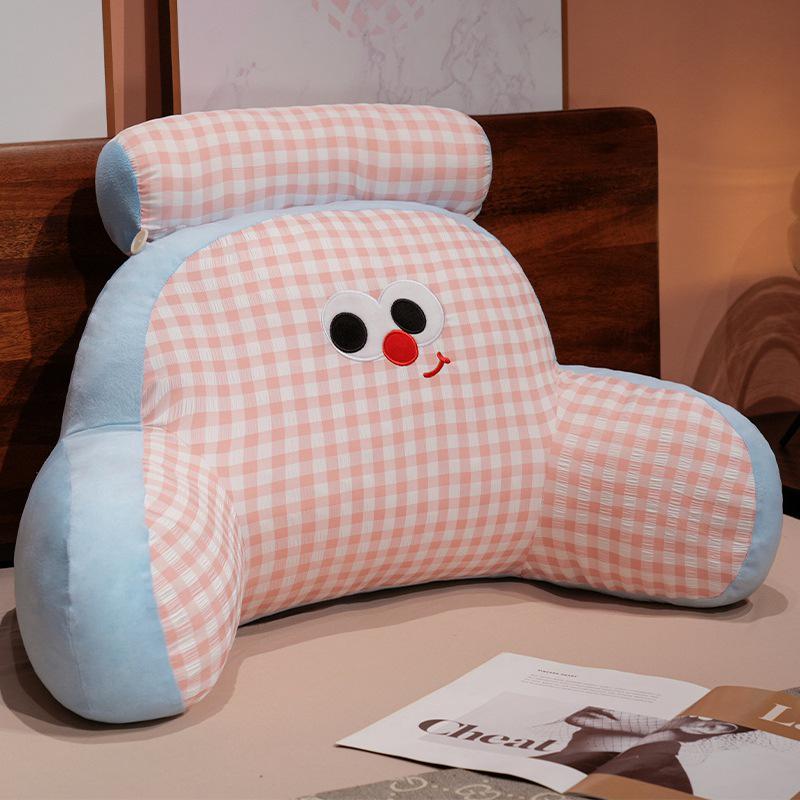 Cartoon Plaid Lumbar Pillow: Cute Expression Soft Backrest Cushion for Sofa or Bed 35*60cm 0.9kg
Cartoon Plaid Lumbar Pillow: Cute Expression Soft Backrest Cushion for Sofa or Bed 35*60cm 0.9kg