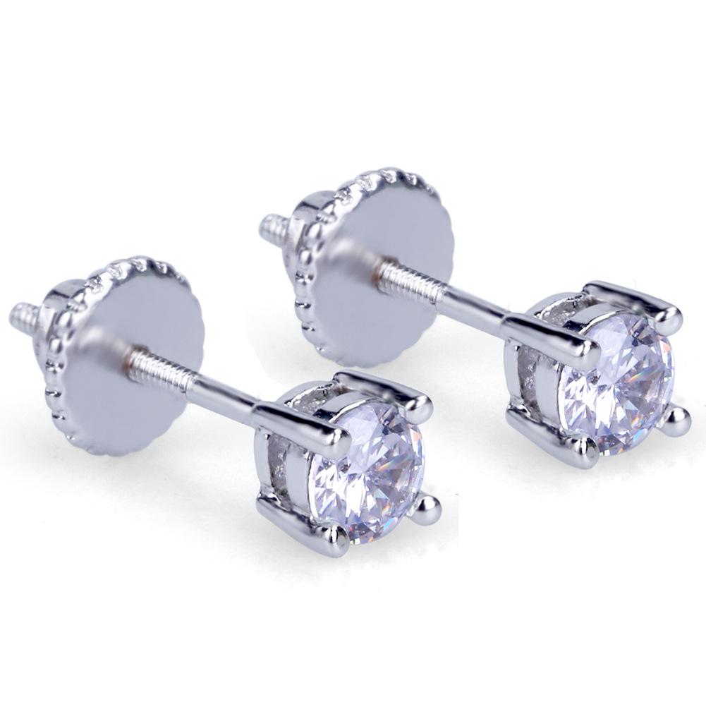 Gold-Plated Micro-Paved Zircon Screw Stud Earrings 4mm - Hip Hop Style Universal Ear Jewelry Gold (Straight Pin)
Gold-Plated Micro-Paved Zircon Screw Stud Earrings 4mm - Hip Hop Style Universal Ear Jewelry Gold (Straight Pin)