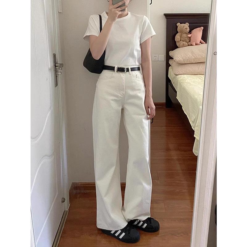 Women s White High-Waist Wide-Leg Jeans - Plus Size, Pear-Shaped Fit, Slimming and Loose for Autumn S
Women s White High-Waist Wide-Leg Jeans - Plus Size, Pear-Shaped Fit, Slimming and Loose for Autumn S