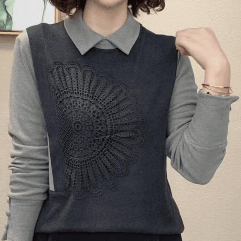 Stylish Long Sleeve Slimming Winter Top for Women L (90-110 kg) темно-сірий колір
Stylish Long Sleeve Slimming Winter Top for Women L (90-110 kg) темно-сірий колір