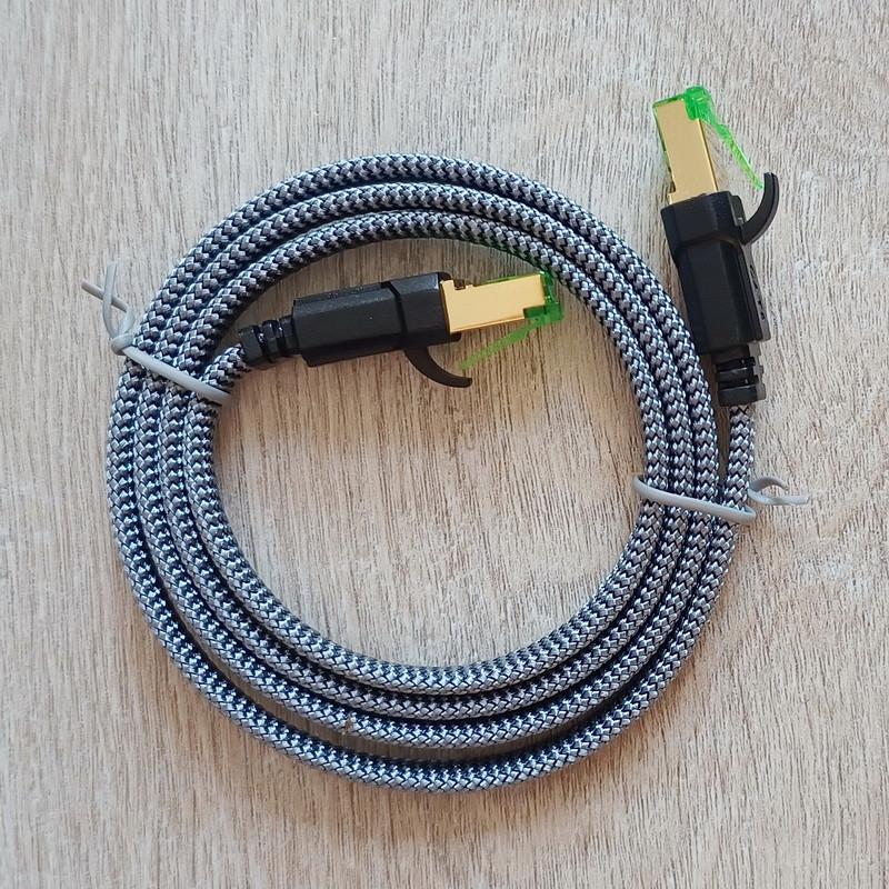 LAN кабель для інтернет патч-корд RJ45 SUNROZ Cat8 40Gbps з обплетенням Сірий, 1 м (A487510)
LAN кабель для інтернет патч-корд RJ45 SUNROZ Cat8 40Gbps з обплетенням Сірий, 1 м (A487510)