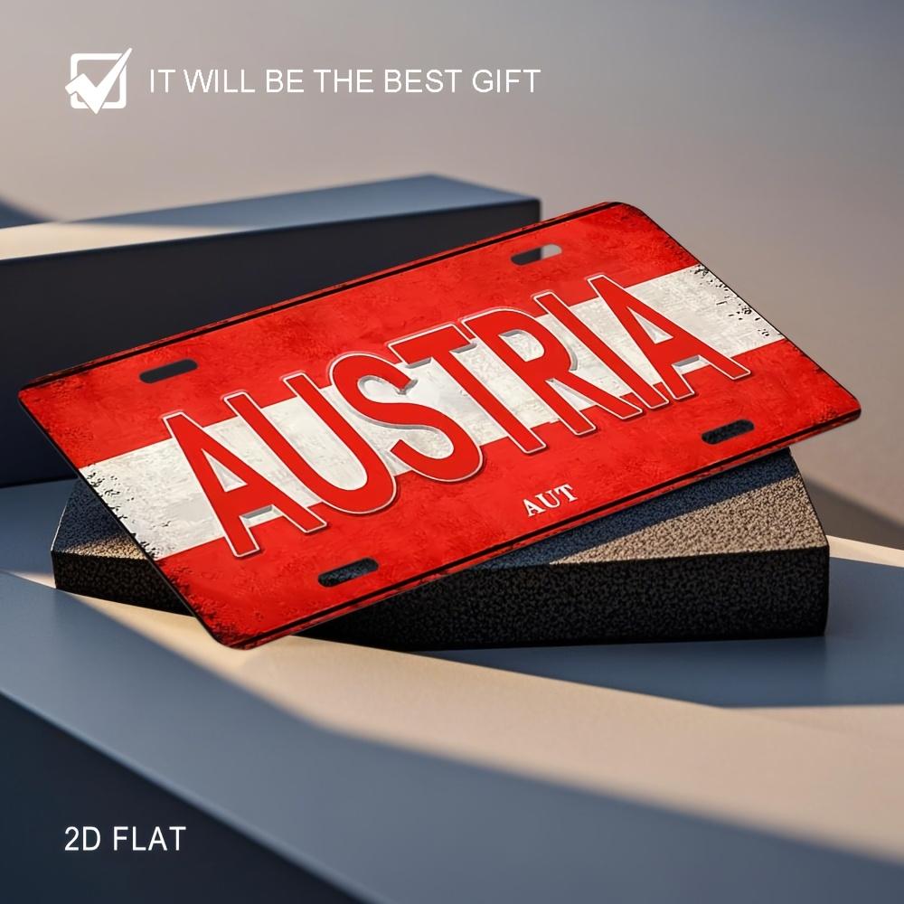 Austria National Flag Themed Aluminum Metal Sign D Flat Printing Distressed License Plate Style Wall Decor for Home Bar Office 15x30cm(5.9x7.8inch)
Austria National Flag Themed Aluminum Metal Sign D Flat Printing Distressed License Plate Style Wall Decor for Home Bar Office 15x30cm(5.9x7.8inch)