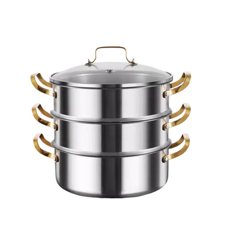 Sule Thickened 3-Layer Stainless Steel Induction Steamer Pot
Sule Thickened 3-Layer Stainless Steel Induction Steamer Pot
