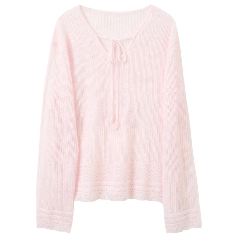 Sancai V-Neck Hollow Knit Long Sleeve Top XL
Sancai V-Neck Hollow Knit Long Sleeve Top XL