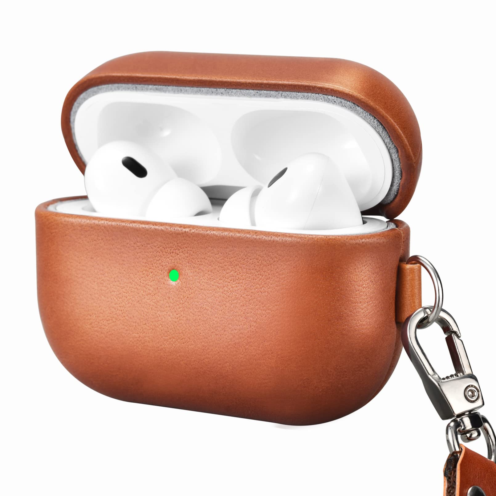 Genuine Leather Case for AirPods Pro 2 September 2022 Drop AirPods Pro 2 Leather Case Full Charging Visible LED Wireless Charging with Strap (Released коричневий
Genuine Leather Case for AirPods Pro 2 September 2022 Drop AirPods Pro 2 Leather Case Full Charging Visible LED Wireless Charging with Strap (Released коричневий