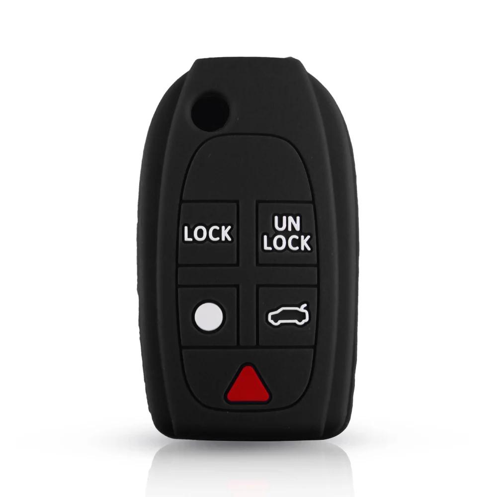 Silicone Rubber Remote Flip Key Case Cover Skin For Volvo XC90 S80 XC70 S60 V70 5 Button Car Key Fob Shell Holder Cover чорний
Silicone Rubber Remote Flip Key Case Cover Skin For Volvo XC90 S80 XC70 S60 V70 5 Button Car Key Fob Shell Holder Cover чорний