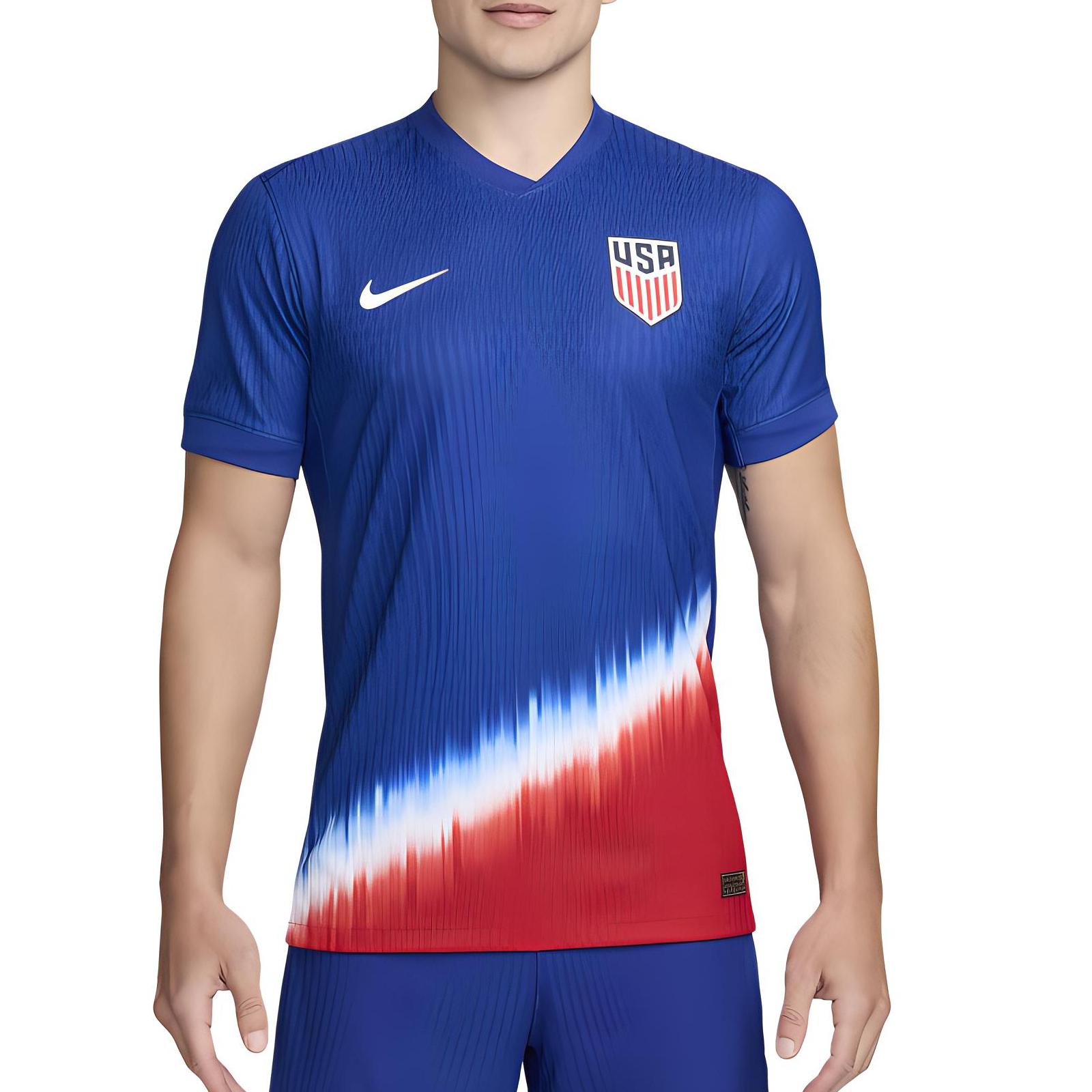 Nike Футболка мужская сборная США по футболу Dri-Fit Adv, оригинальная, синяя, FJ4264-417 M 
Nike Футболка мужская сборная США по футболу Dri-Fit Adv, оригинальная, синяя, FJ4264-417 M