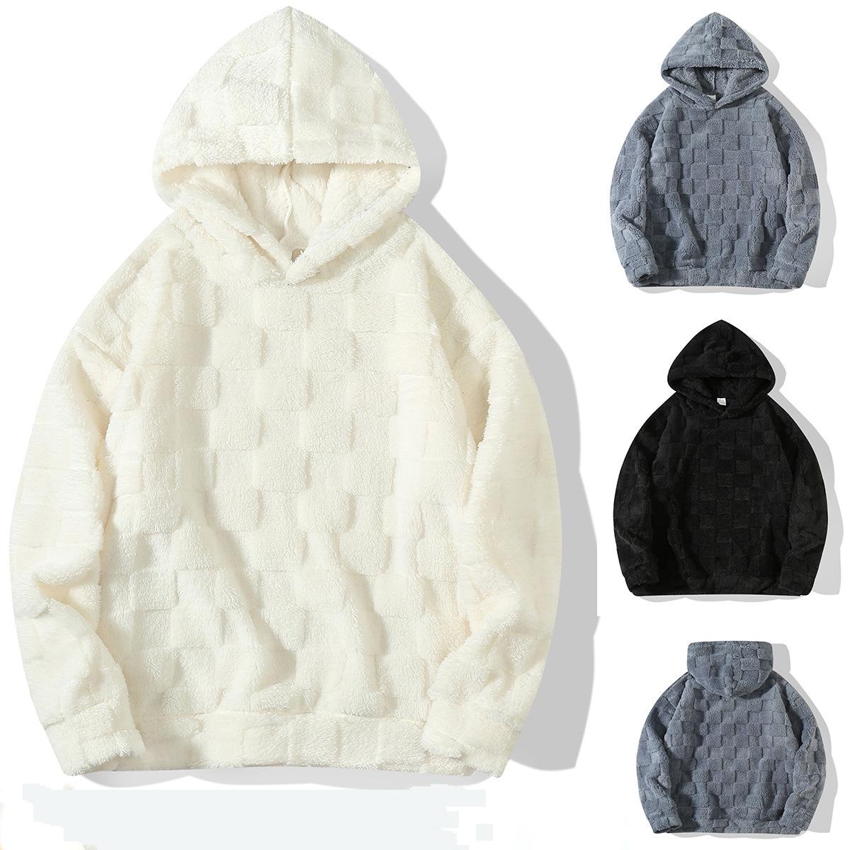 Autumn and winter hooded loose large size sweater lamb wool pullover jacket 3XL
Autumn and winter hooded loose large size sweater lamb wool pullover jacket 3XL