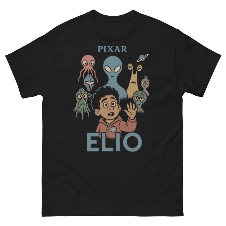 Pixar Elio Movie Shirt Cartoon Space Alien Tee Cute Sci Fi Character T Shirt for Kids and Adults Official Elio Merchandise Gift 4XL
Pixar Elio Movie Shirt Cartoon Space Alien Tee Cute Sci Fi Character T Shirt for Kids and Adults Official Elio Merchandise Gift 4XL