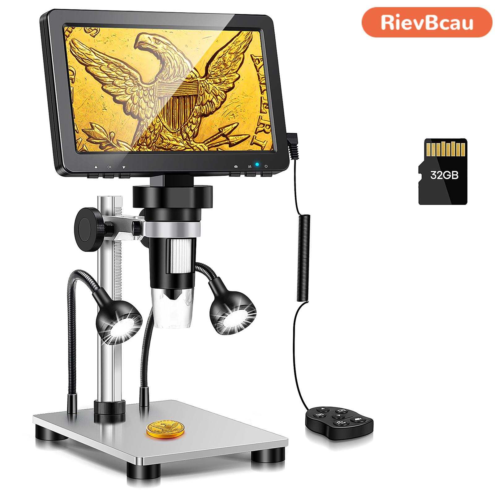 Цифровой микроскоп RIEVBCAU, увеличение 1200x, HD USB, профессиональные электронные микроскопы для ремонта, с 10 светодиодами 1200X
Цифровой микроскоп RIEVBCAU, увеличение 1200x, HD USB, профессиональные электронные микроскопы для ремонта, с 10 светодиодами 1200X