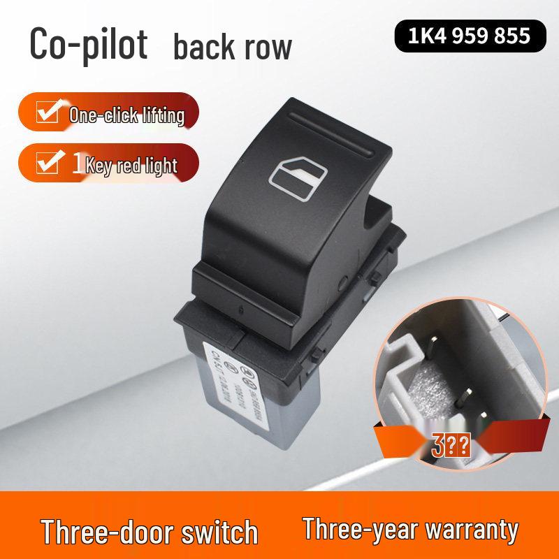 Compatible Power Window Switch for Golf 6, Volkswagen CC, Magotan, Tiguan, and Sagitar Models No Door Disassembly Required
Compatible Power Window Switch for Golf 6, Volkswagen CC, Magotan, Tiguan, and Sagitar Models No Door Disassembly Required
