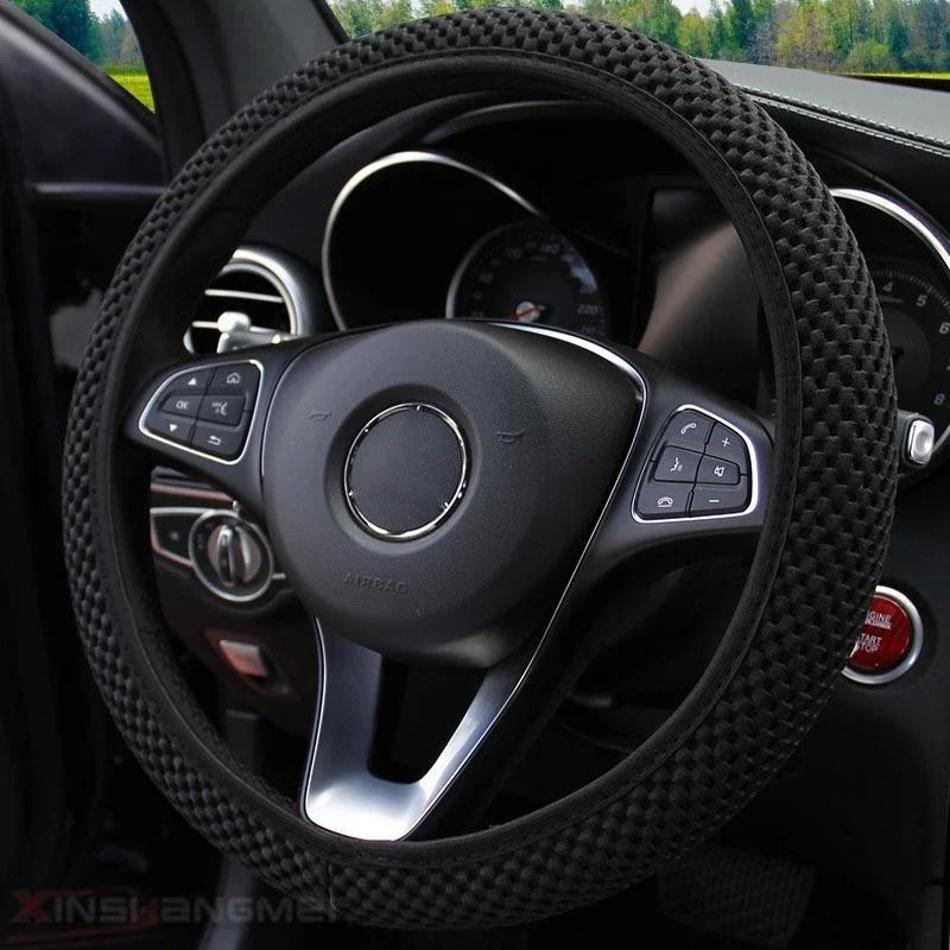 1Pcs Women s Black Four Seasons Breathable Mesh Cloth Car Steering Wheel Cover Summer Comfortable Massage Car Interior Accessory коричневий
1Pcs Women s Black Four Seasons Breathable Mesh Cloth Car Steering Wheel Cover Summer Comfortable Massage Car Interior Accessory коричневий