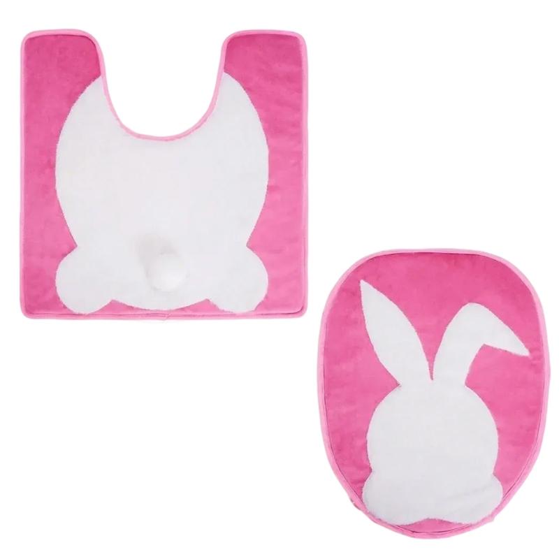 Elastic Easter Rabbit Toilet Seats Cover and Toilet Rugs U Shaped Adds a Touch of Fun to Your Bathroom Decoration розовый
Elastic Easter Rabbit Toilet Seats Cover and Toilet Rugs U Shaped Adds a Touch of Fun to Your Bathroom Decoration розовый