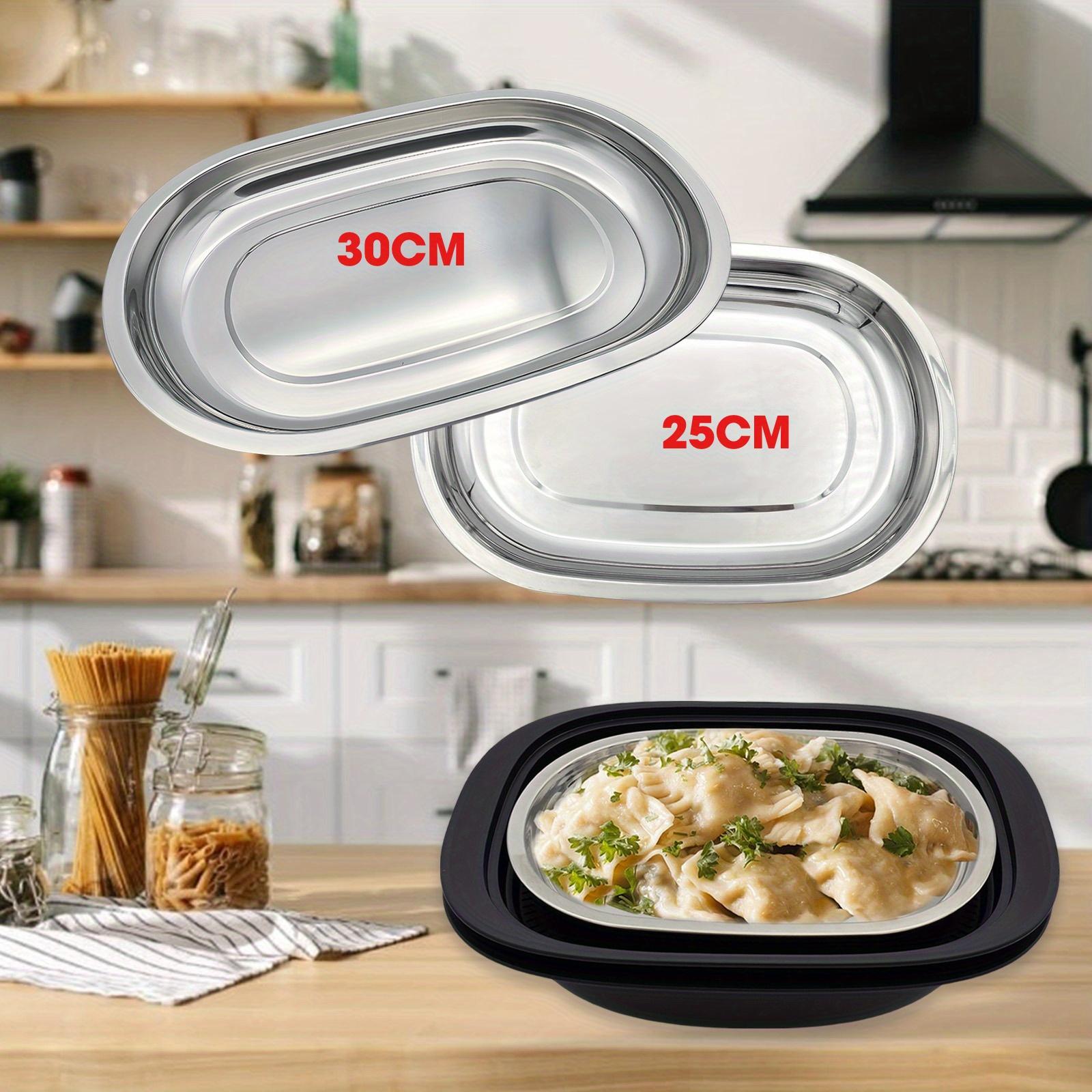 304 Stainless Steel Large Steaming Tray for Thermomix TM7 - Food Storage/BBQ/Sushi/Baking Pan Kitchen Accessory
304 Stainless Steel Large Steaming Tray for Thermomix TM7 - Food Storage/BBQ/Sushi/Baking Pan Kitchen Accessory