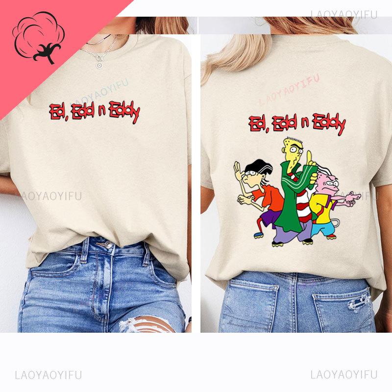 Vintage Ed Edd & Eddy Cartoon Characters Fan T Shirt Kawaii Comic Funny Casual Camisetas Cotton Two Side Printed Tee Unisex Top S
Vintage Ed Edd & Eddy Cartoon Characters Fan T Shirt Kawaii Comic Funny Casual Camisetas Cotton Two Side Printed Tee Unisex Top S