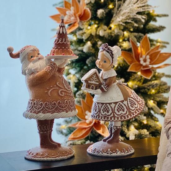 Рождественские украшения Yousheng из смолы Санта-Клаус с пряничным домиком создают атмосферу для украшения стола на Рождество D
Рождественские украшения Yousheng из смолы Санта-Клаус с пряничным домиком создают атмосферу для украшения стола на Рождество D