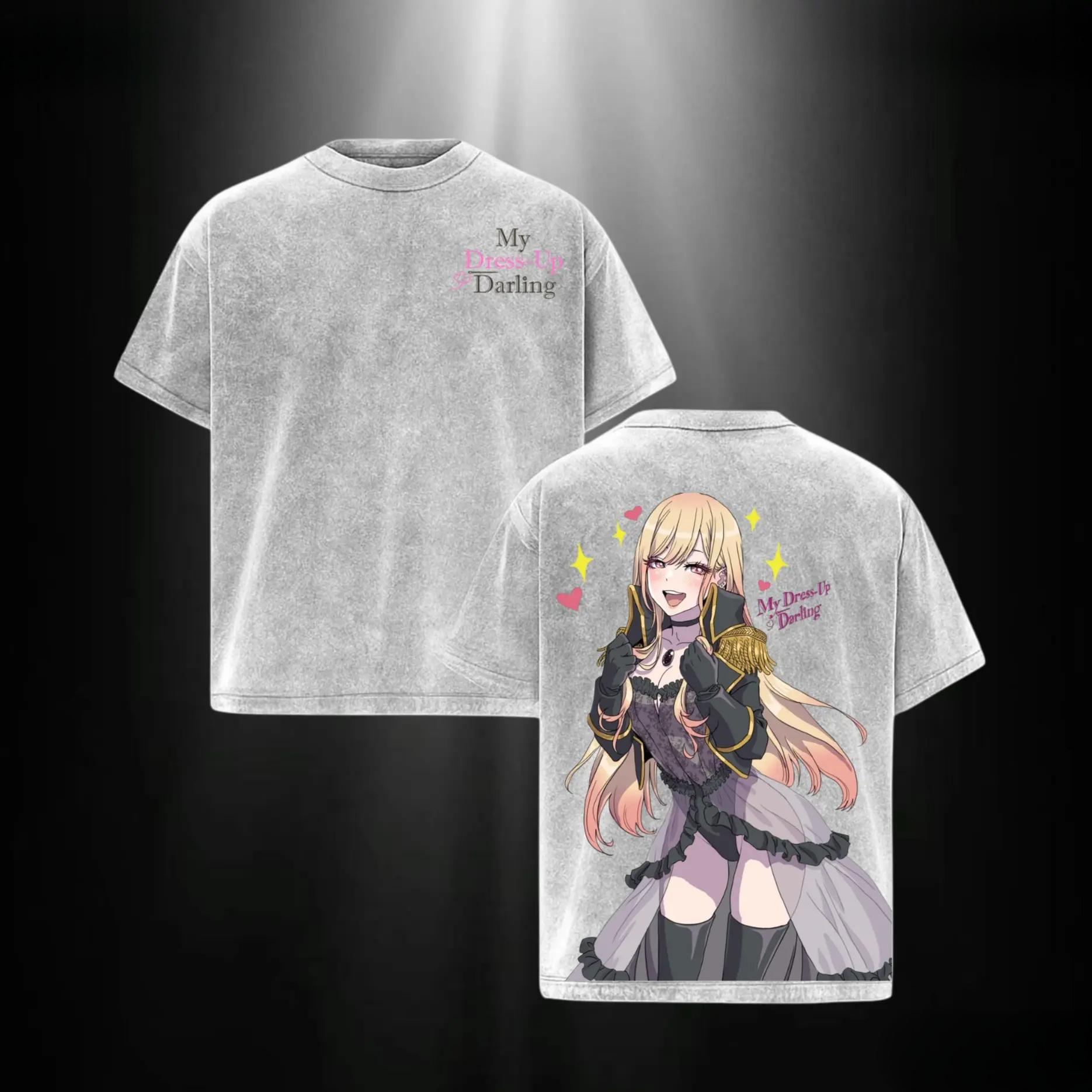 Marin My Dress-Up Darling Anime T-shirt Men Women Clothing Vintage Y2k Washed T Shirt Summer Short Sleeve 100% Cotton Tees Tops XXL сірий колір
Marin My Dress-Up Darling Anime T-shirt Men Women Clothing Vintage Y2k Washed T Shirt Summer Short Sleeve 100% Cotton Tees Tops XXL сірий колір