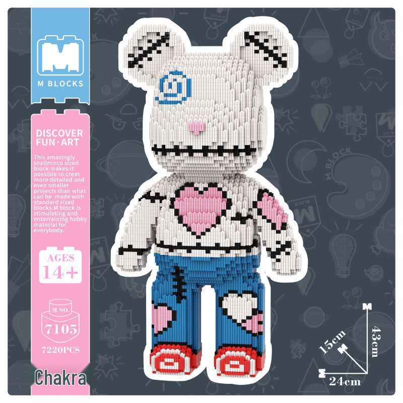Trendy 43cm Patchwork Bear Educational Building Blocks Toy - Brain Training Gift for Boys & Girls, Living Room Ornament.
Trendy 43cm Patchwork Bear Educational Building Blocks Toy - Brain Training Gift for Boys & Girls, Living Room Ornament.