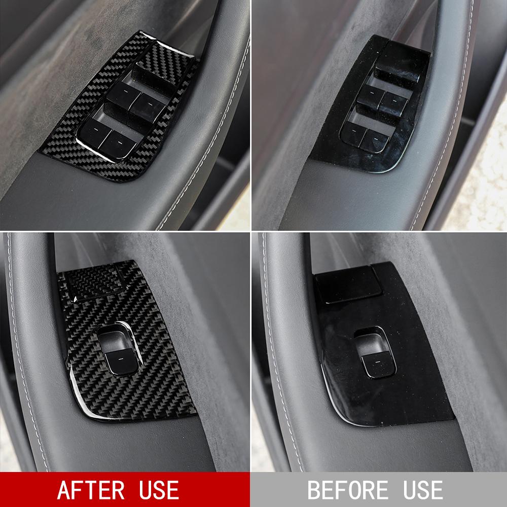 ABS Carbon Fiber Car Window Control Panel Switch Button Decor Sticker Trim for Tesla Model Y 3 2017-2022 Interior Accessories
ABS Carbon Fiber Car Window Control Panel Switch Button Decor Sticker Trim for Tesla Model Y 3 2017-2022 Interior Accessories