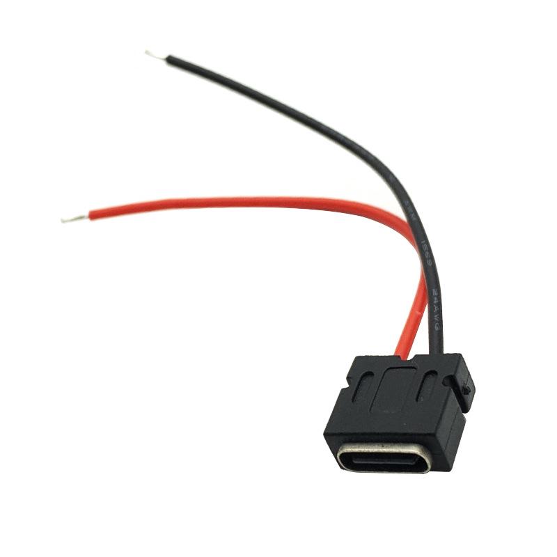 TYPE-C2P Waterproof Charging Socket Female Connector with Ears, Solderable Wire Terminal Plug
TYPE-C2P Waterproof Charging Socket Female Connector with Ears, Solderable Wire Terminal Plug
