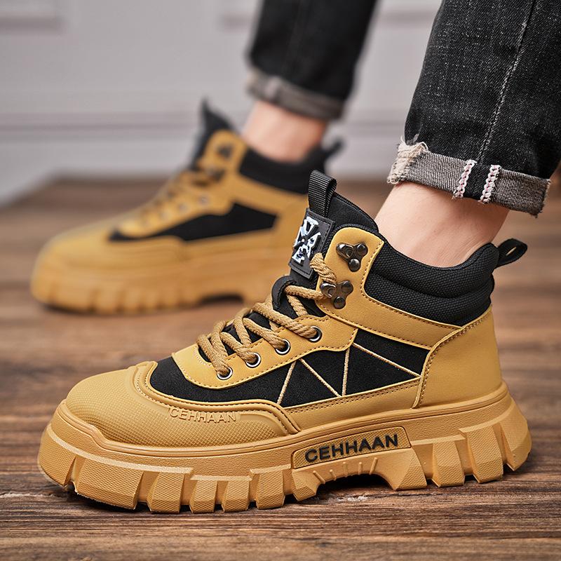 Martin boots men s autumn and winter trend British style rhubarb tooling boots inner height increase leisure sports locomotive knight tide boots 44
Martin boots men s autumn and winter trend British style rhubarb tooling boots inner height increase leisure sports locomotive knight tide boots 44