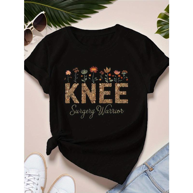 flowers Knee surgery warrior Women S Plus Size Sports Short Sleeve T-Shirt Shirts Women s Costume Clearance for Easter 4XL чорний
flowers Knee surgery warrior Women S Plus Size Sports Short Sleeve T-Shirt Shirts Women s Costume Clearance for Easter 4XL чорний