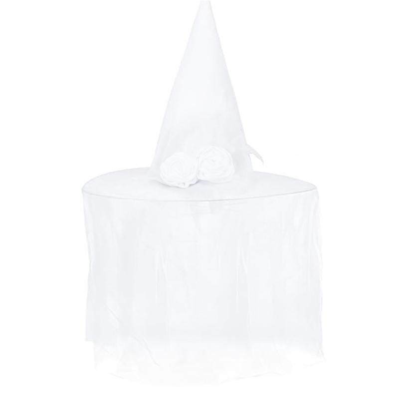 Scary Rose Witch Hat for Ghosted Bride Cosplay Halloween Flower Theme Parties Dark White Witch Hat with Veil Rose 1
Scary Rose Witch Hat for Ghosted Bride Cosplay Halloween Flower Theme Parties Dark White Witch Hat with Veil Rose 1