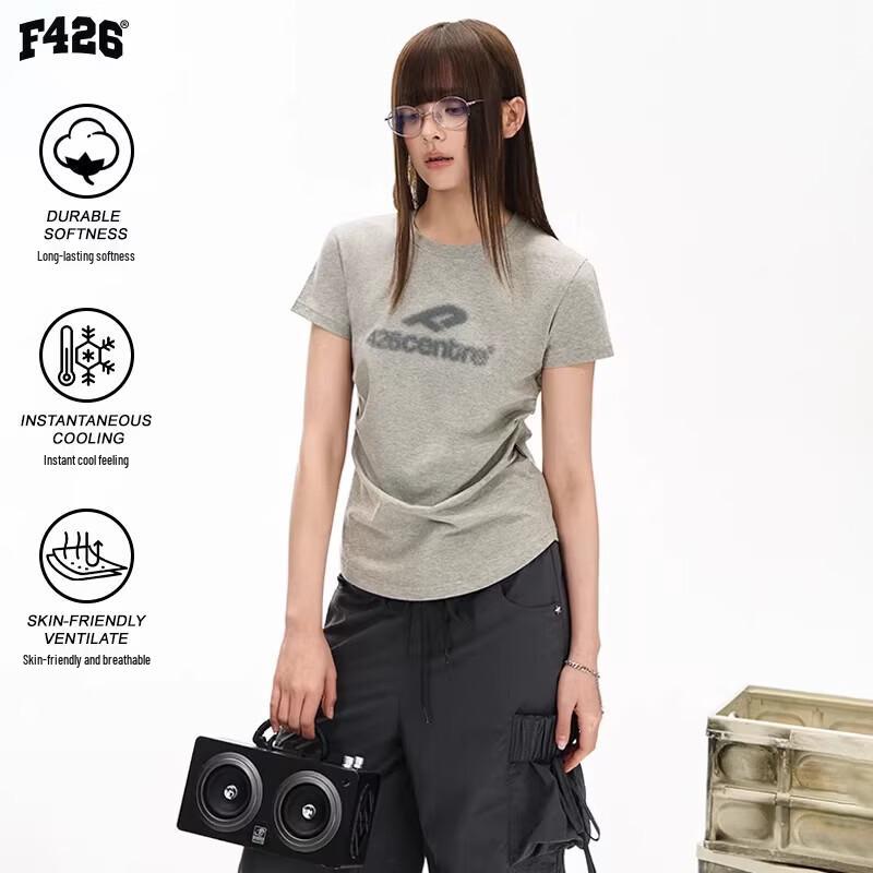F426 American Casual Cropped Short Sleeve T-shirt S
F426 American Casual Cropped Short Sleeve T-shirt S