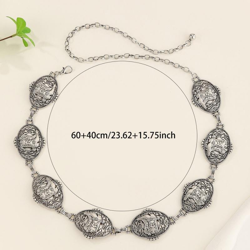 Vintage Silver Chain Belt Boots Female Waist Y2K Dress Waistband Designer Belts For Women High Quality Punk Corset 120cm
Vintage Silver Chain Belt Boots Female Waist Y2K Dress Waistband Designer Belts For Women High Quality Punk Corset 120cm