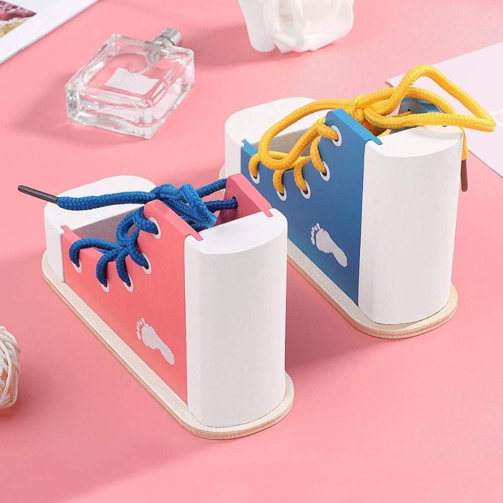 Lacing Sneaker Montessori Tie-Up Shoe Puzzle Toy Wearing Shoes with Shoelaces Toy Early Learning
Lacing Sneaker Montessori Tie-Up Shoe Puzzle Toy Wearing Shoes with Shoelaces Toy Early Learning