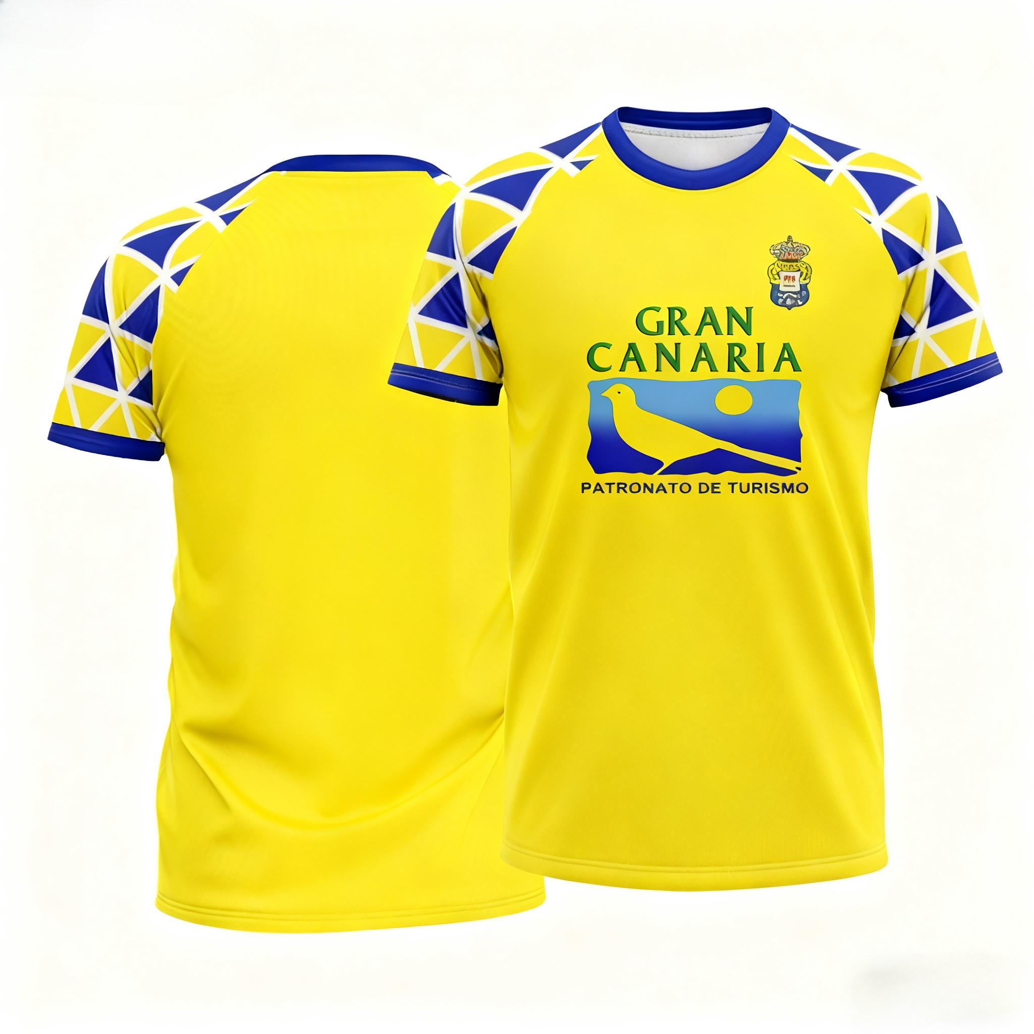 Soccer Jersey Yellow with Blue/White Geometric Accents Breathable Sports Tshirt 3d Prints Jersey 4XL
Soccer Jersey Yellow with Blue/White Geometric Accents Breathable Sports Tshirt 3d Prints Jersey 4XL