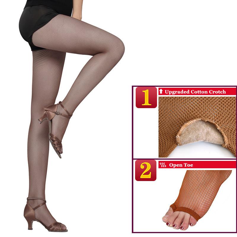 High Elasticity Mesh Fishnet Pantyhose Women Sexy Hollow Out See Through Open Toe Fingerless Tights For Ballroom & Latin Dance One Size
High Elasticity Mesh Fishnet Pantyhose Women Sexy Hollow Out See Through Open Toe Fingerless Tights For Ballroom & Latin Dance One Size