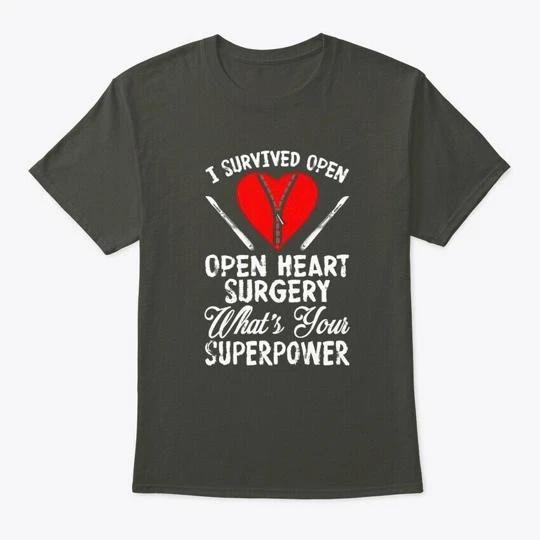 I Survived Open Heart Surgery TTshirt Made in the USA Size S to 5XL S
I Survived Open Heart Surgery TTshirt Made in the USA Size S to 5XL S