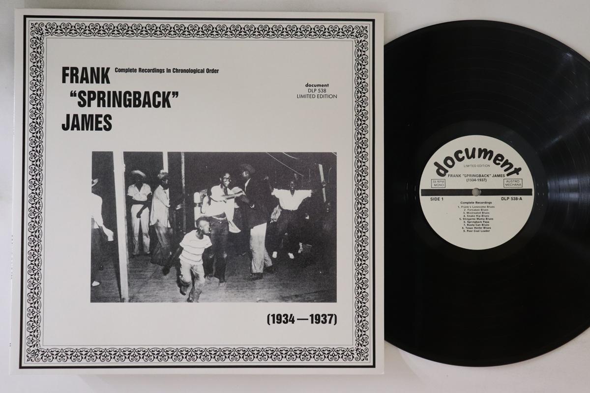 LP Record FRANK SPRINGBACK JAMES - 1934-1937 DLP538 DOCUMENT 1988 Austria Blues Used
LP Record FRANK SPRINGBACK JAMES - 1934-1937 DLP538 DOCUMENT 1988 Austria Blues Used