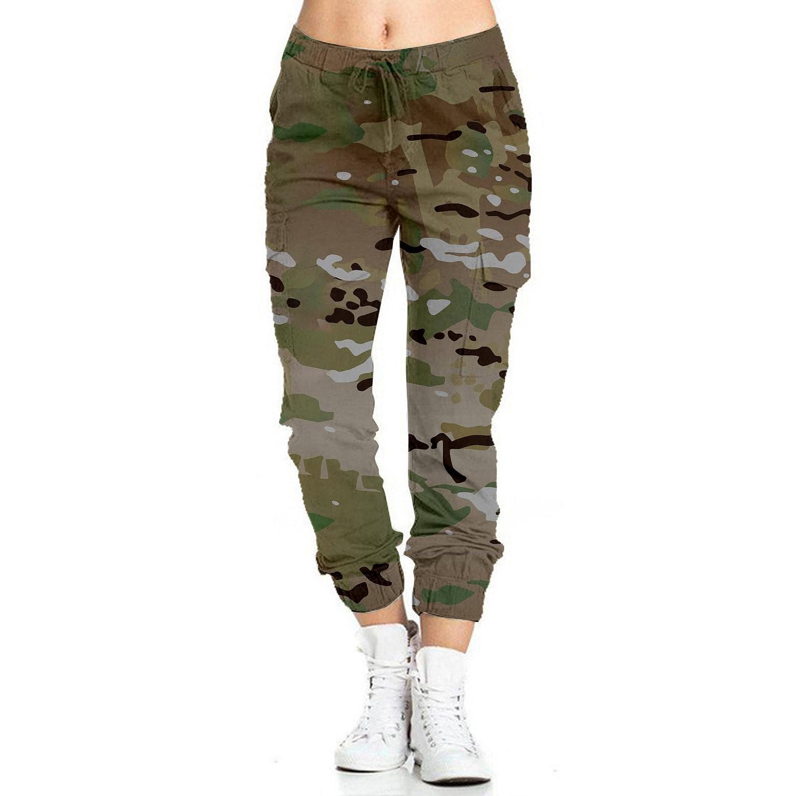 Жіночі камуфляжні повсякденні брюки-олівці з еластичною талією та бічними кишенями L хакі
Жіночі камуфляжні повсякденні брюки-олівці з еластичною талією та бічними кишенями L хакі