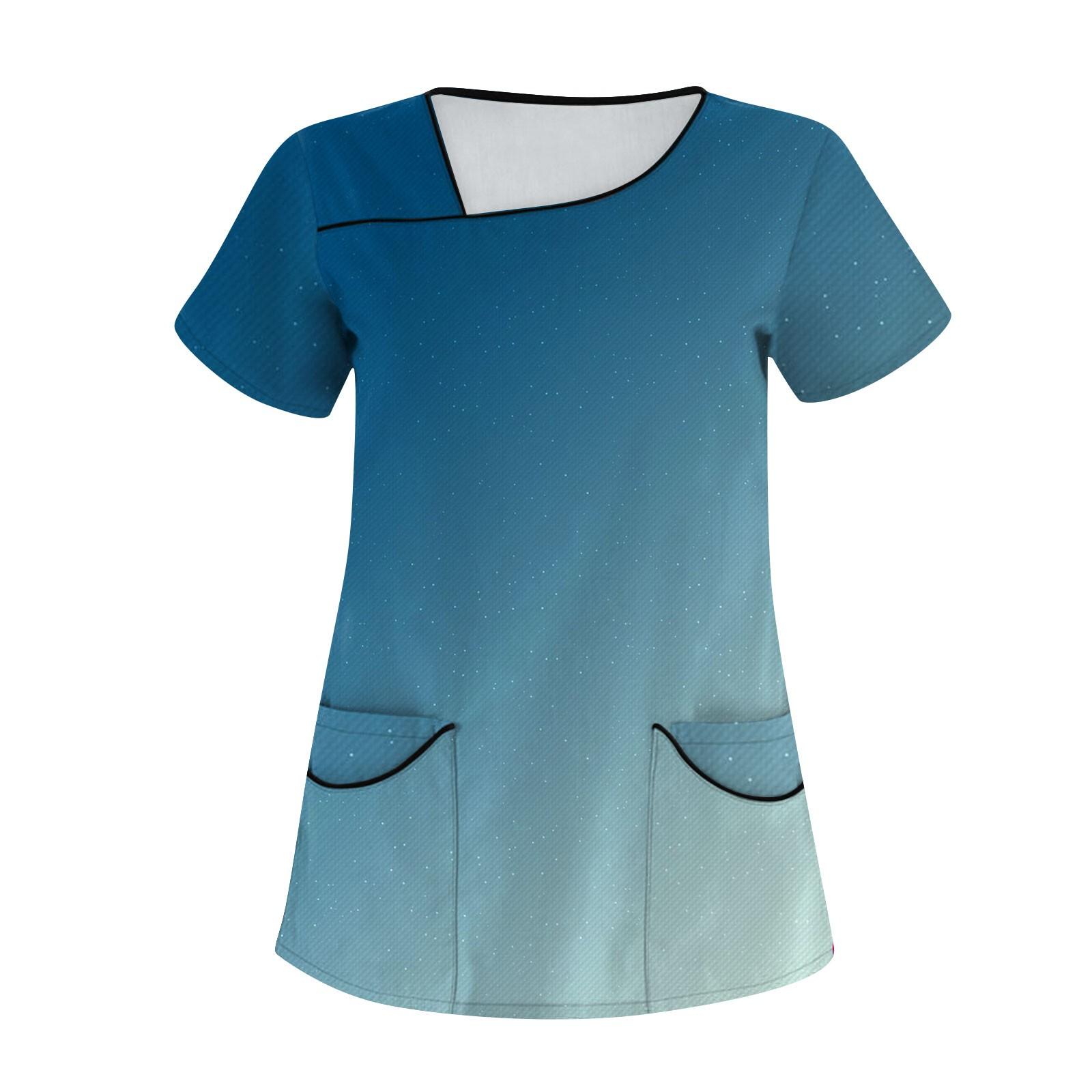 Женская модная полосатая рабочая одежда с градиентным принтом и короткими рукавами с верхом с двойными карманами L
Женская модная полосатая рабочая одежда с градиентным принтом и короткими рукавами с верхом с двойными карманами L