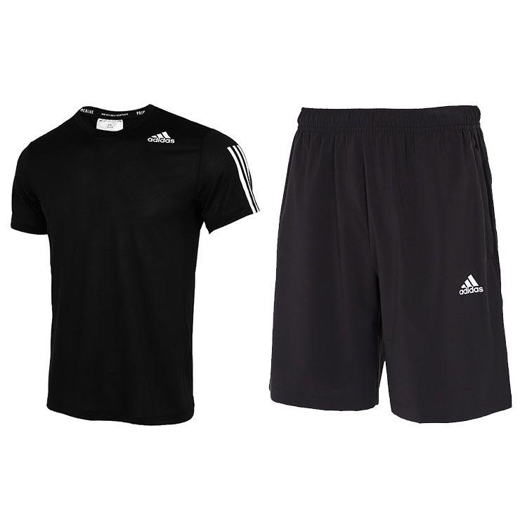 Футболка с коротким рукавом и круглым вырезом Adidas, однотонный трикотажный комплект с шортами, мужские топы, черный цвет GQ2159+GP0942 S
Футболка с коротким рукавом и круглым вырезом Adidas, однотонный трикотажный комплект с шортами, мужские топы, черный цвет GQ2159+GP0942 S