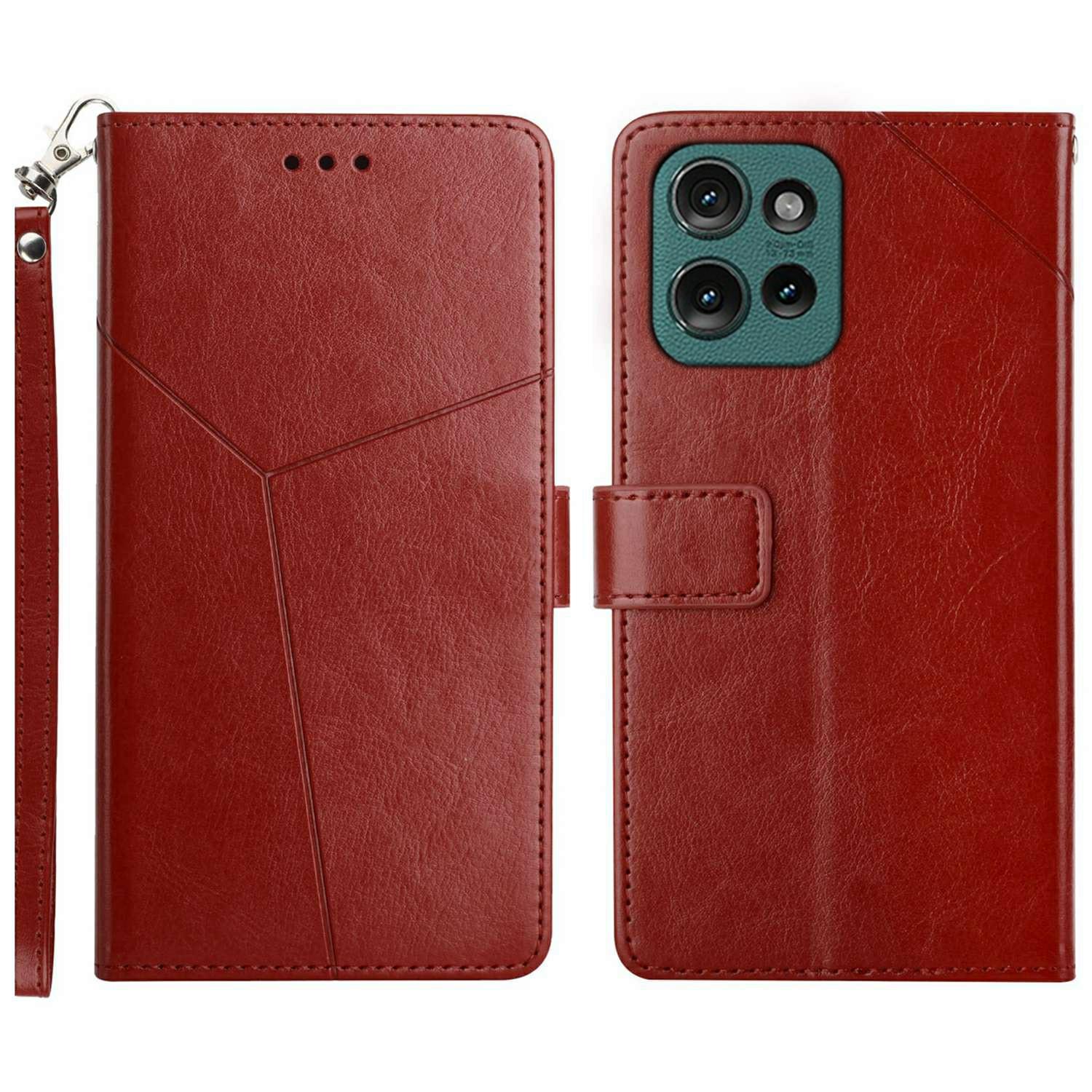 Для Motorola Moto G Play (2025) 4G/G Мощность (2025) Чехол с ремешком на запястье, тиснение в виде Y-образных линий, кожаный чехол для телефона Brown
Для Motorola Moto G Play (2025) 4G/G Мощность (2025) Чехол с ремешком на запястье, тиснение в виде Y-образных линий, кожаный чехол для телефона Brown