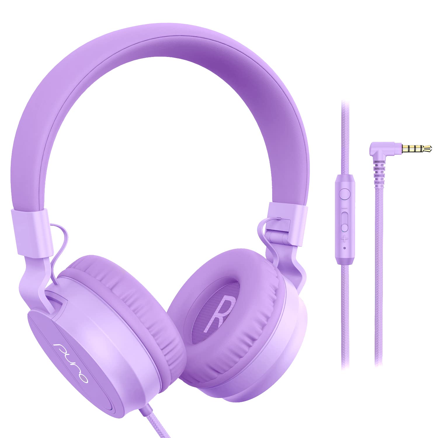 Puro Sound Labs PuroBasic Volume Limiting Wired Headphones for Foldable Adjustable Headband with Compatible with Purple Kids, & Microphone, фіолетовий
Puro Sound Labs PuroBasic Volume Limiting Wired Headphones for Foldable Adjustable Headband with Compatible with Purple Kids, & Microphone, фіолетовий