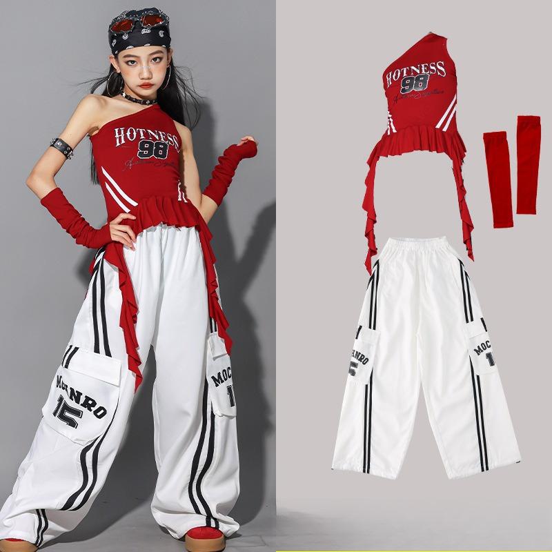 Hip Hop Kids Crop Top Street Dance Loose White Pants Girls Stage Streetwear Children Jazz Costume Girl Group Teens Clothes Sets 180
Hip Hop Kids Crop Top Street Dance Loose White Pants Girls Stage Streetwear Children Jazz Costume Girl Group Teens Clothes Sets 180