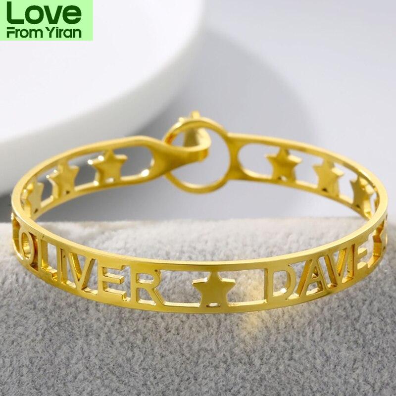 Personalized Customized Adjustable Charm Name Bracelets For Women Custom Stainless Stee Letter Stars Cuff Bangles Jewelry Gift серебряный
Personalized Customized Adjustable Charm Name Bracelets For Women Custom Stainless Stee Letter Stars Cuff Bangles Jewelry Gift серебряный