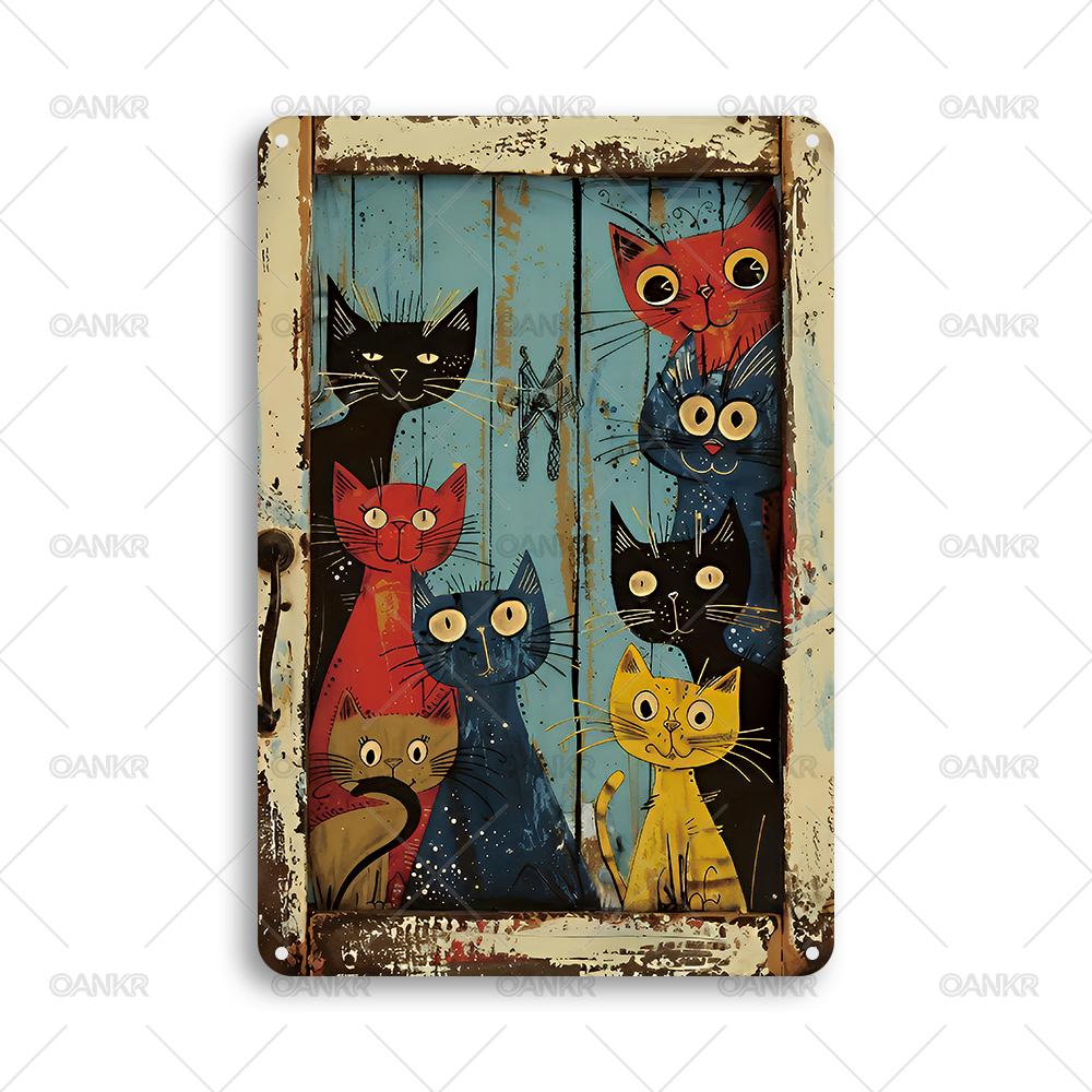 Vintage Cat Poster Metal Tin Sign Chic Door Metal Signs for Man Cave Garage Farm Bar Garden Home Wall Decor Plaque 20x30cm(7.8x11.8inch)
Vintage Cat Poster Metal Tin Sign Chic Door Metal Signs for Man Cave Garage Farm Bar Garden Home Wall Decor Plaque 20x30cm(7.8x11.8inch)