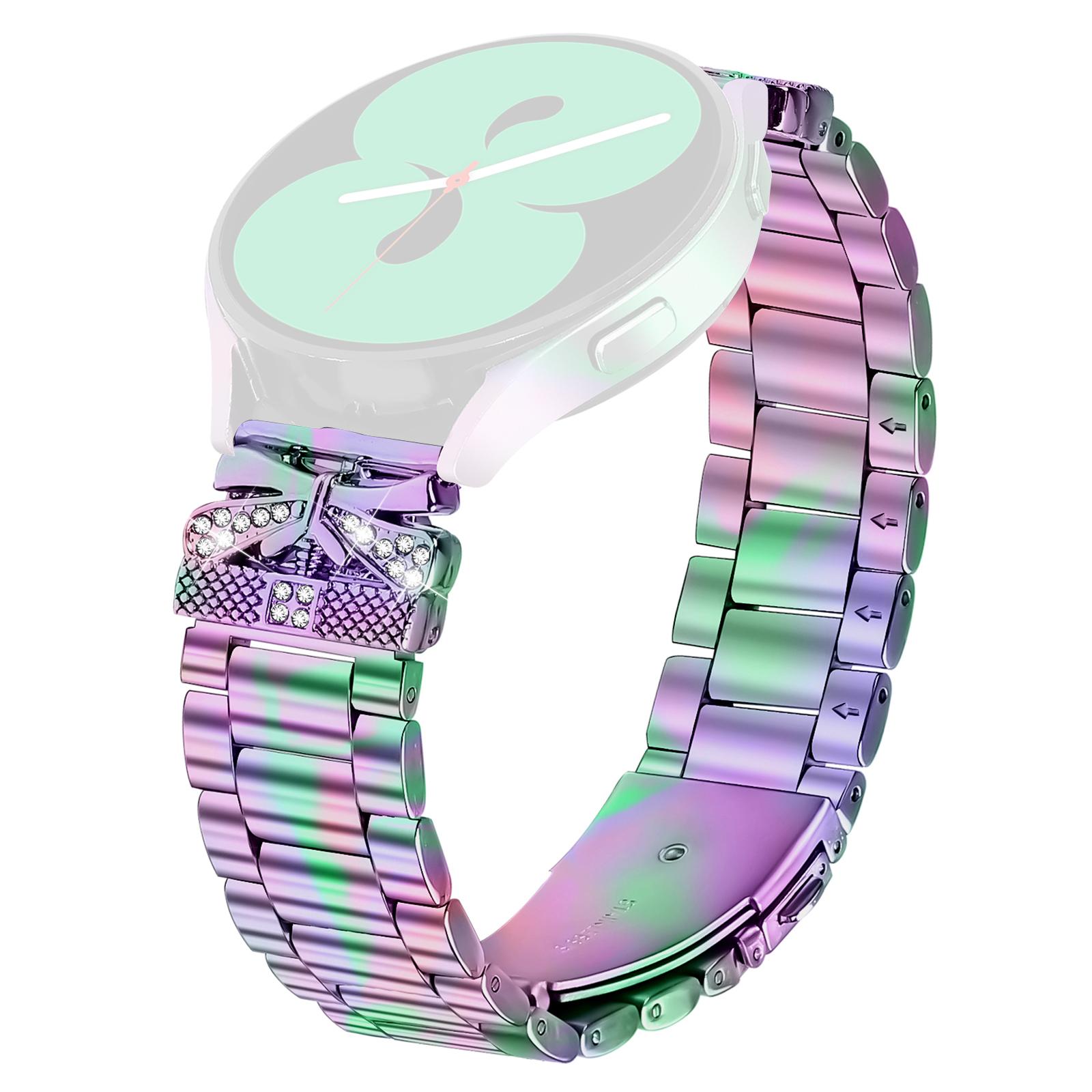 Замінний ремінець для Samsung Galaxy Watch Active2 44мм/40мм Металевий ремінець для годинника з декором зі стразів-метеликів Colorful
Замінний ремінець для Samsung Galaxy Watch Active2 44мм/40мм Металевий ремінець для годинника з декором зі стразів-метеликів Colorful