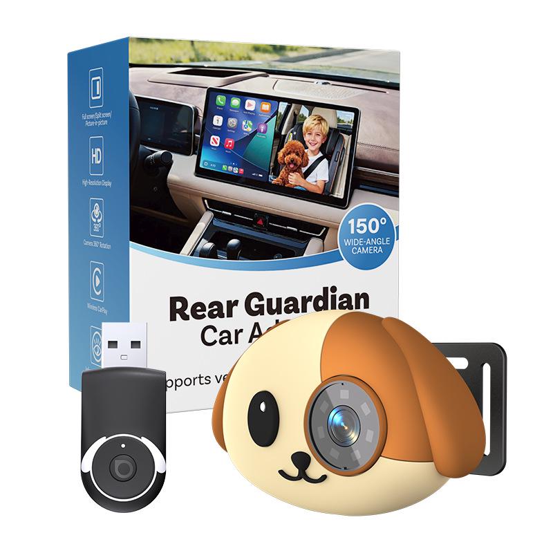 Portable Wireless Carplay Adapter with Rear Camera & Baby Monitor
Portable Wireless Carplay Adapter with Rear Camera & Baby Monitor