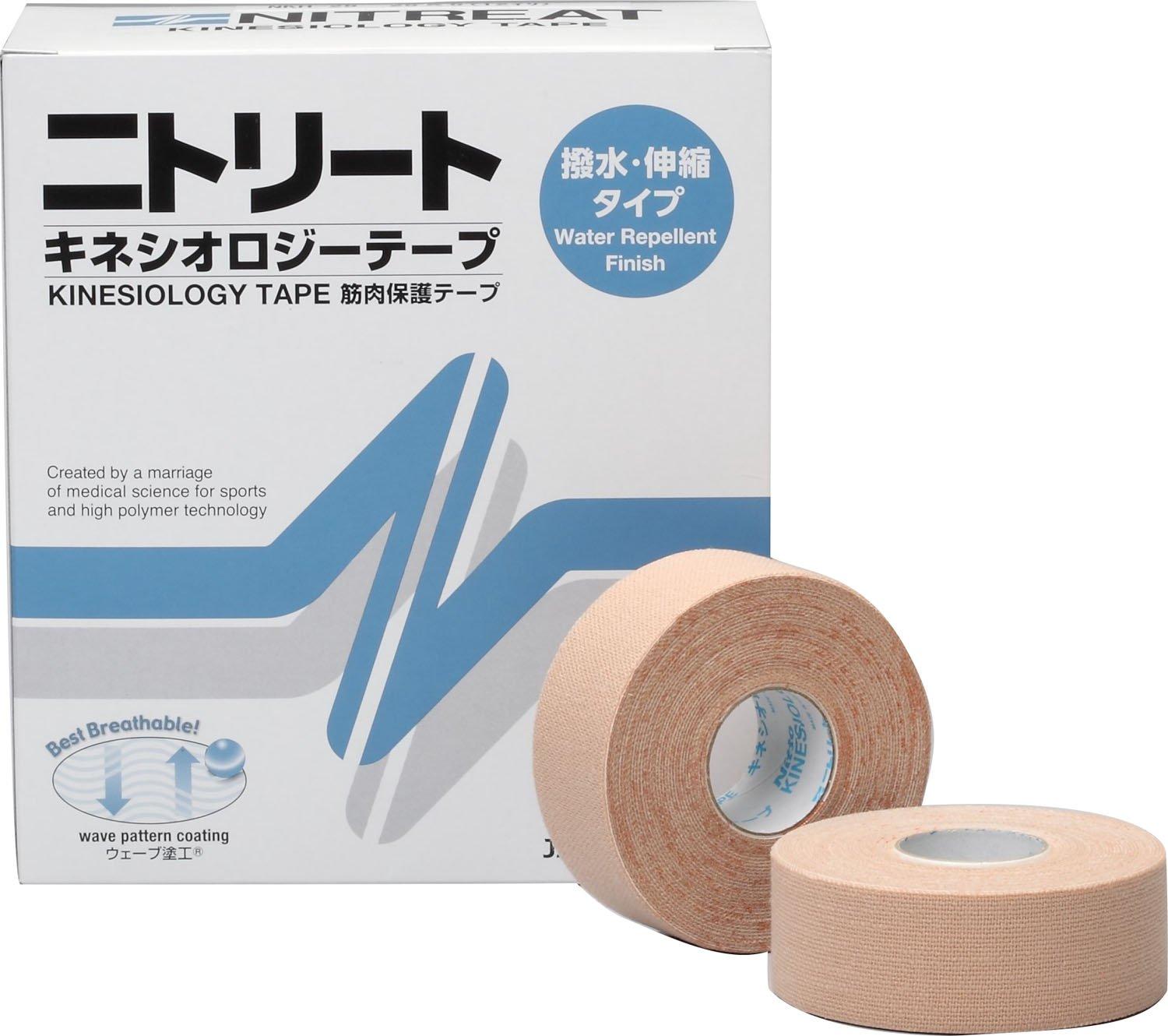 NITREAT Taping Tape for Muscle Support Stretchable Water Repellent Type Kinesiology Tape NKH25 25mm x 5m
NITREAT Taping Tape for Muscle Support Stretchable Water Repellent Type Kinesiology Tape NKH25 25mm x 5m