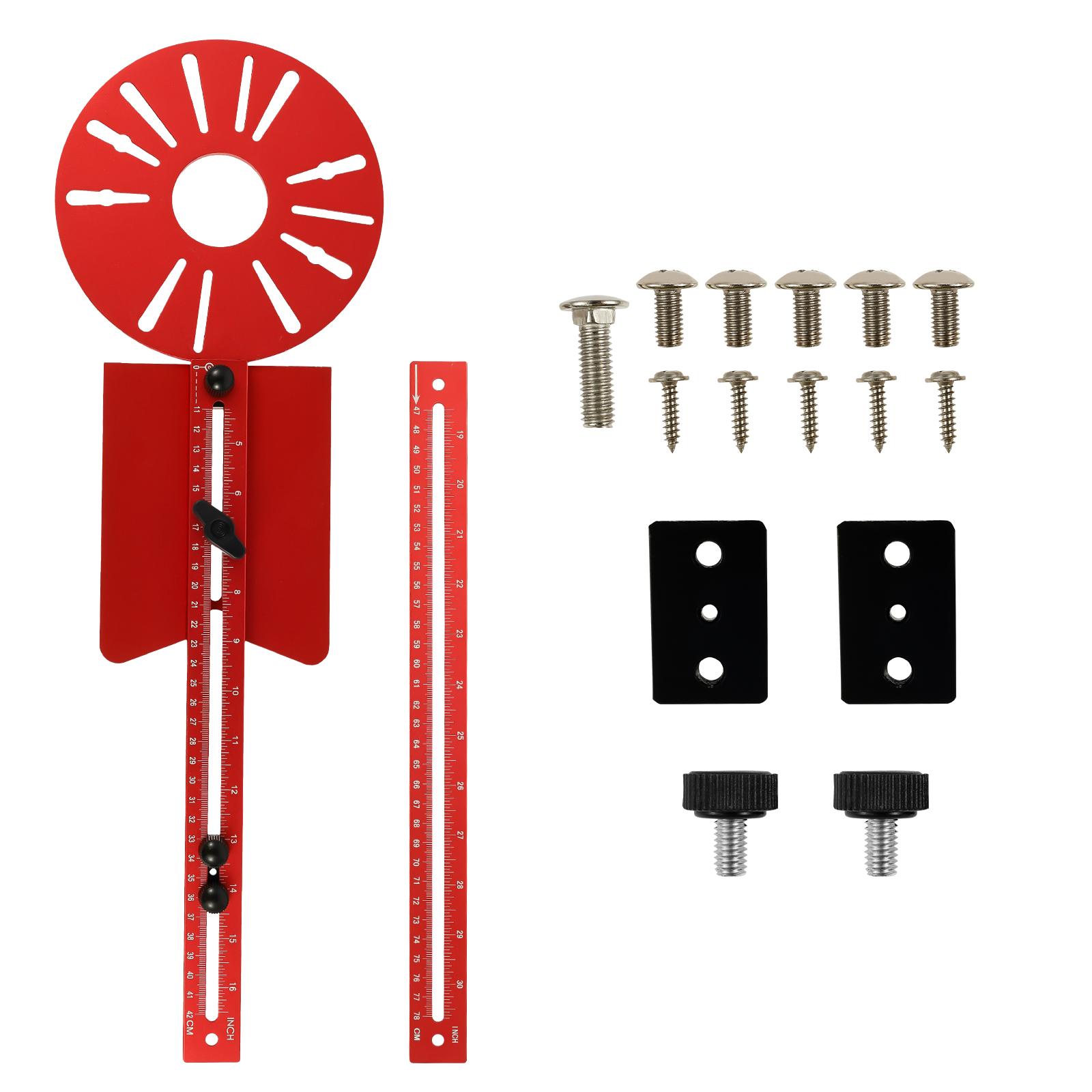 Multifunctional Cabinet Router Jig Guide Kit with Extension Rod High Hardness Router Milling Groove Bracket for Woodworking Tool красный
Multifunctional Cabinet Router Jig Guide Kit with Extension Rod High Hardness Router Milling Groove Bracket for Woodworking Tool красный