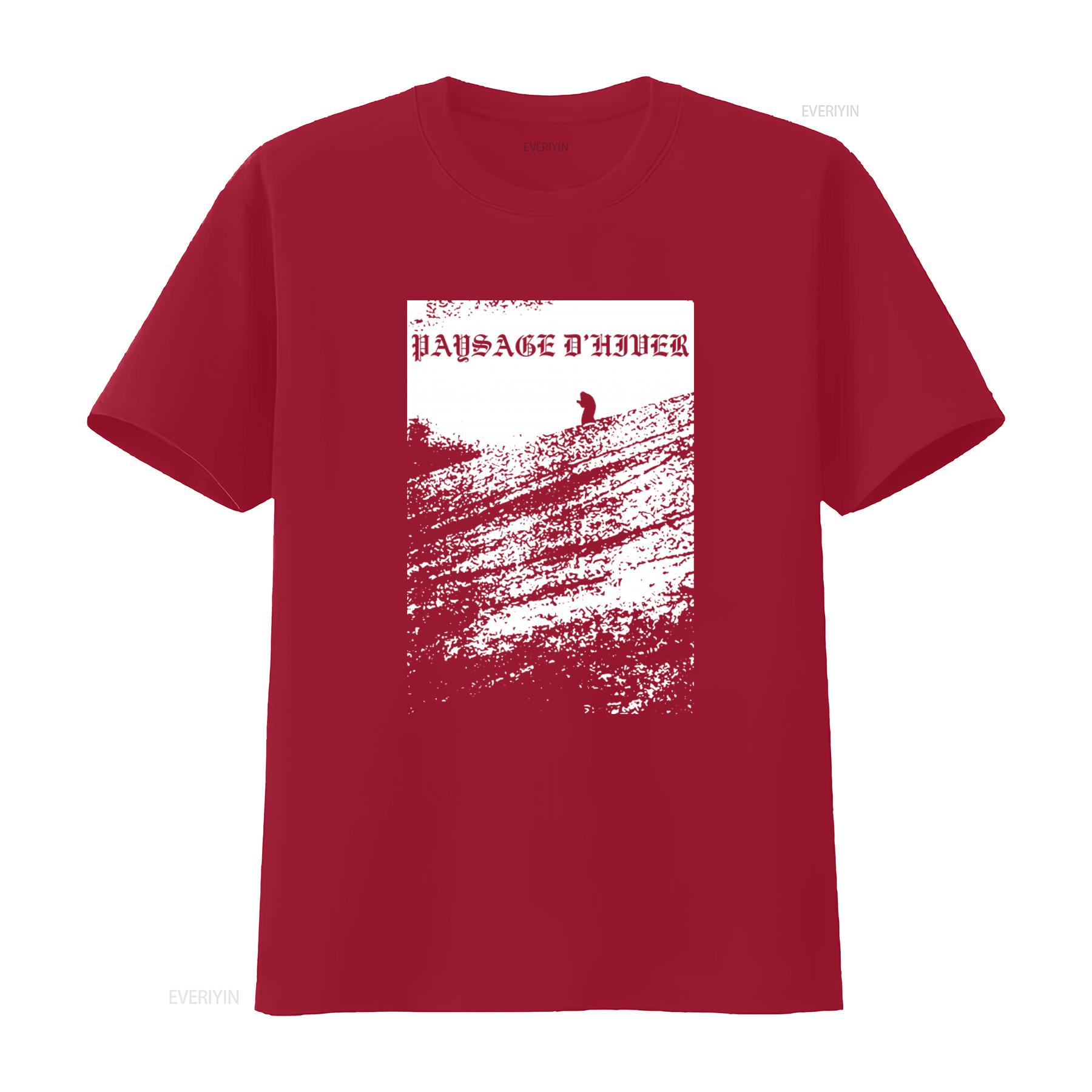 Paysage DHiver Black Metal T Shirt Stylish Print for Fans vintage Washed Top For Everyday Wear homme Versatile S
Paysage DHiver Black Metal T Shirt Stylish Print for Fans vintage Washed Top For Everyday Wear homme Versatile S
