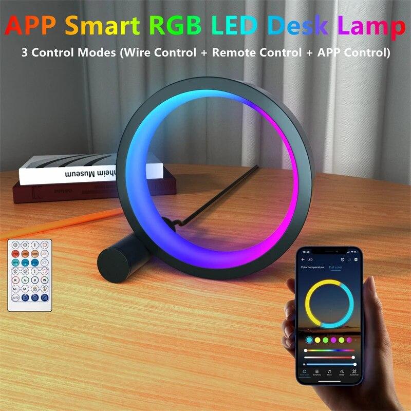 USB светодиодная настольная лампа Smart App Control RGB ночник круглая декоративная лампа для домашнего декора спальни прикроватное освещение настольные лампы
USB светодиодная настольная лампа Smart App Control RGB ночник круглая декоративная лампа для домашнего декора спальни прикроватное освещение настольные лампы